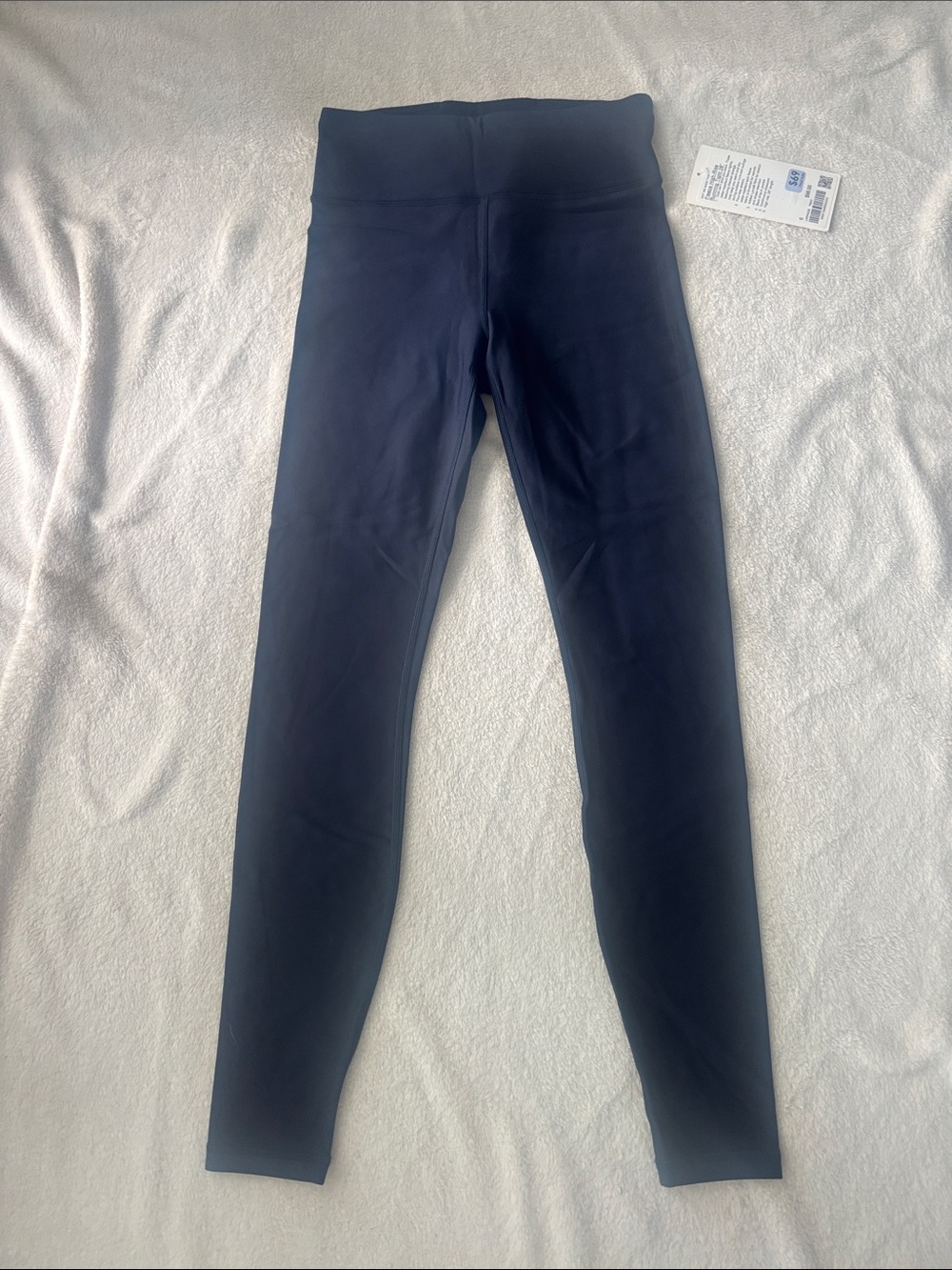 lululemon athletica Fleece High-Rise Running Leggings 28” - Size 6, True Navy